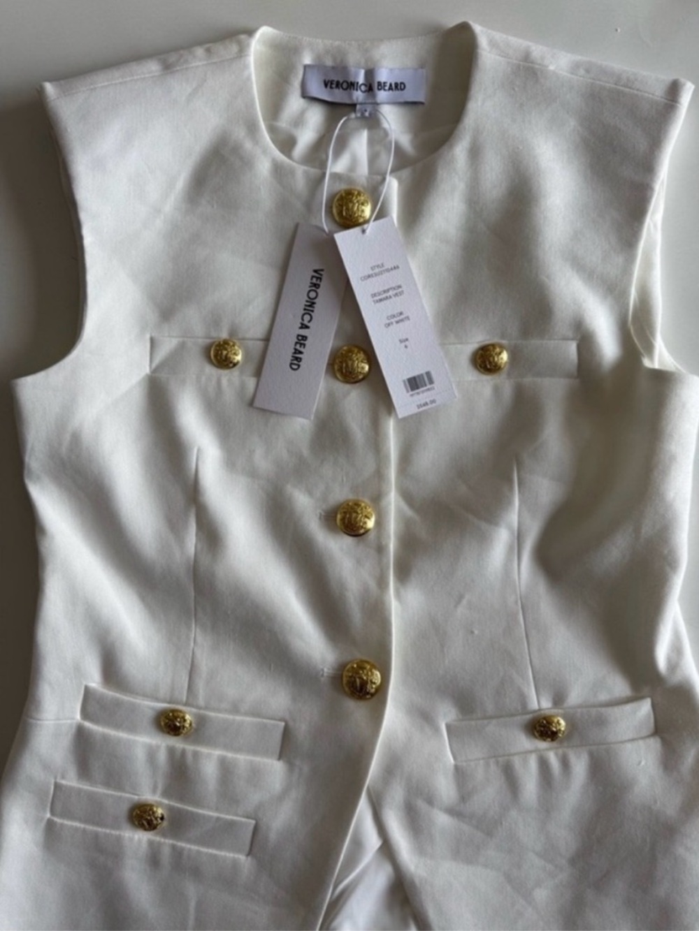 Veronica Beard Tamara Linen Vest - Picture 12 of 16